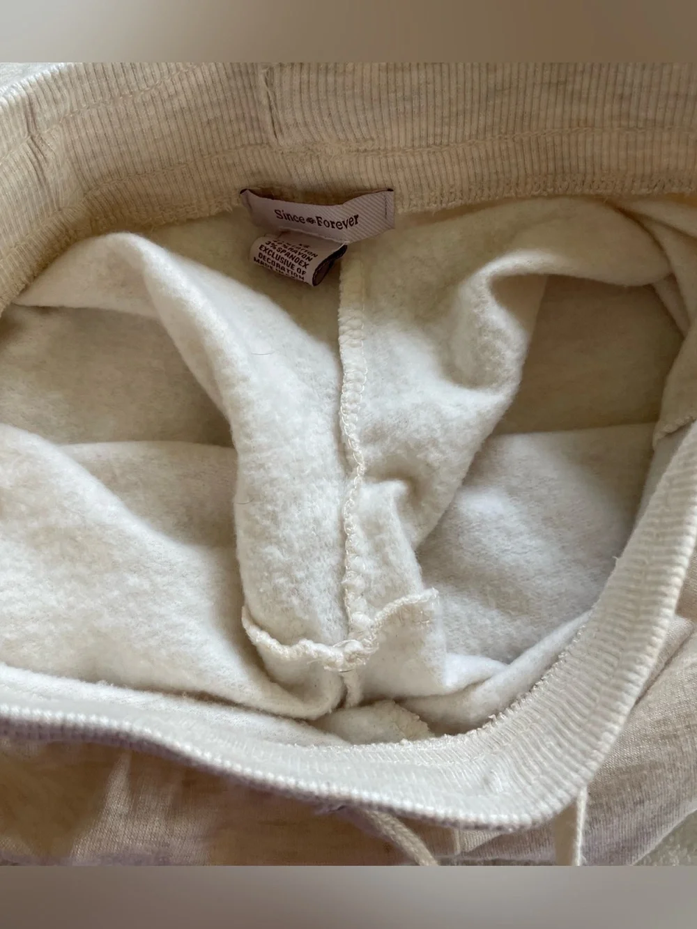 Cream Flared Sweatpants size XS - Picture 5 of 11